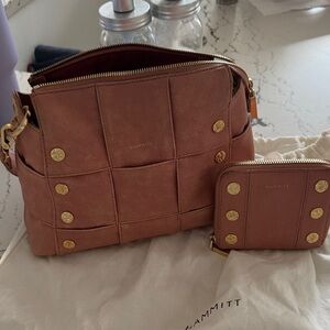 Hammitt Tan Leather Shoulder Bag Set